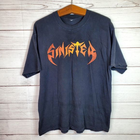 Vintage 90's Sinister Band T-Shirt Men's Size XL Y2K